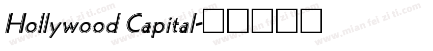 Hollywood Capital字体转换